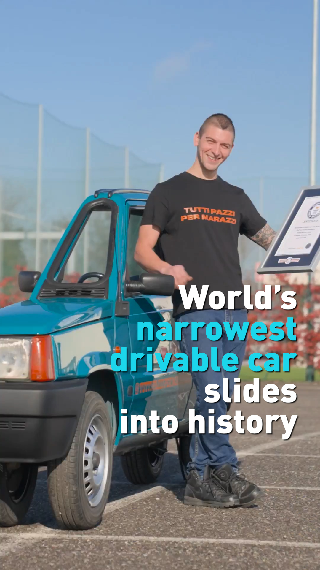 World’s narrowest drivable car slides into history