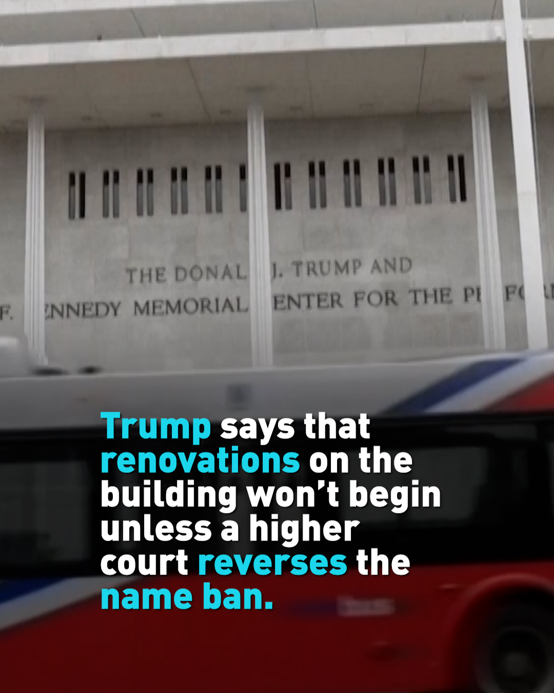 D.C.'s Kennedy Center closes 'indefinitely' after Trump name barred