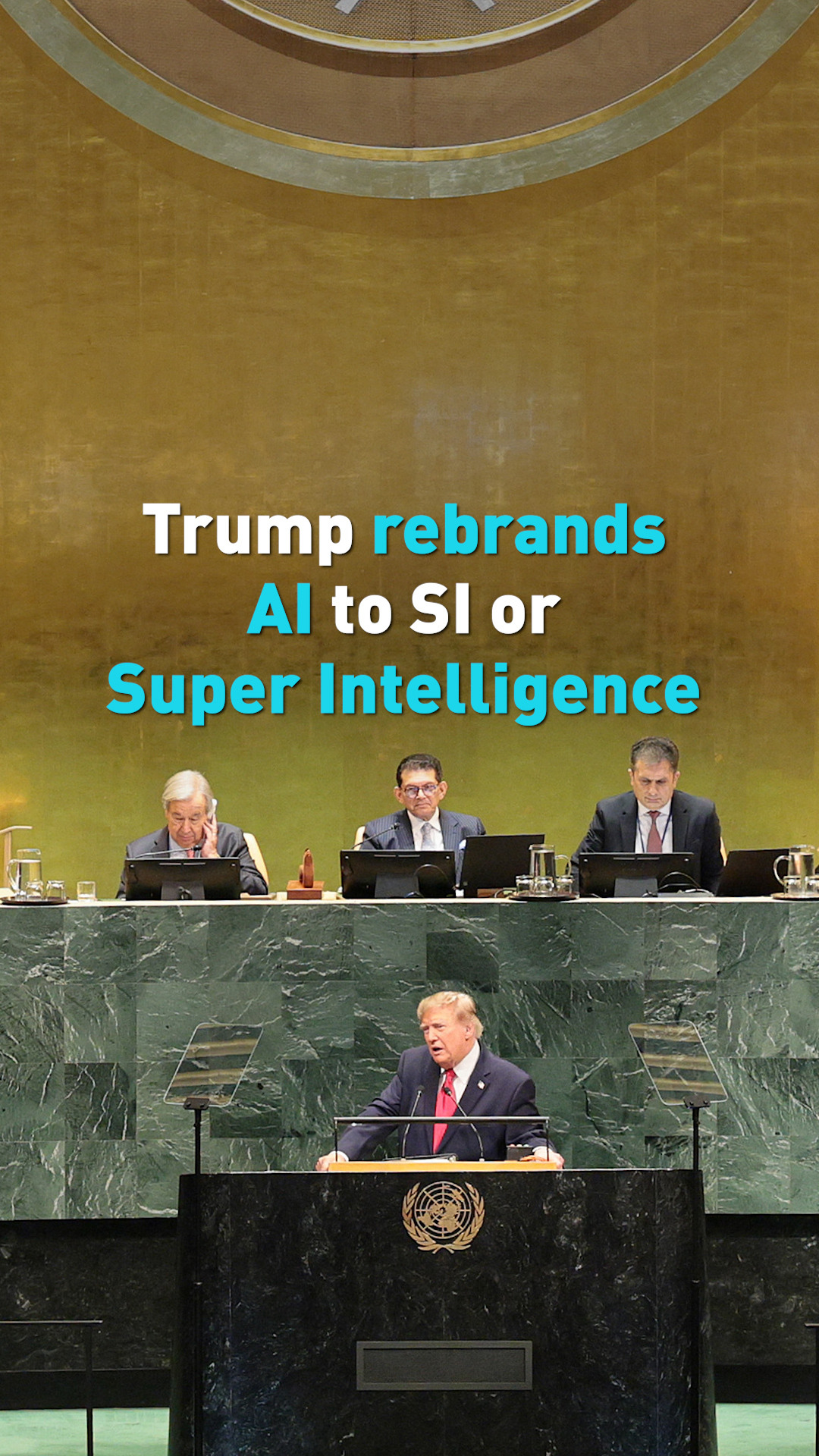 Trump rebrands AI to SI or Super Intelligence