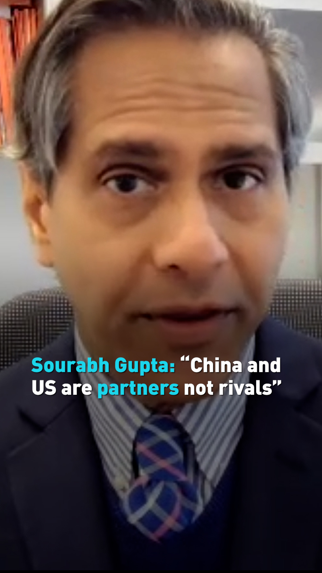 Sourabh Gupta: “China and US are partners, not rivals”
