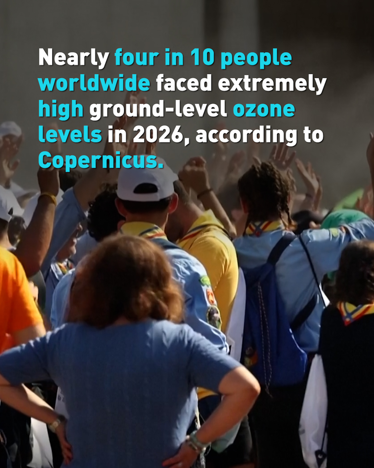 40% of the world exposed to harmful ozone