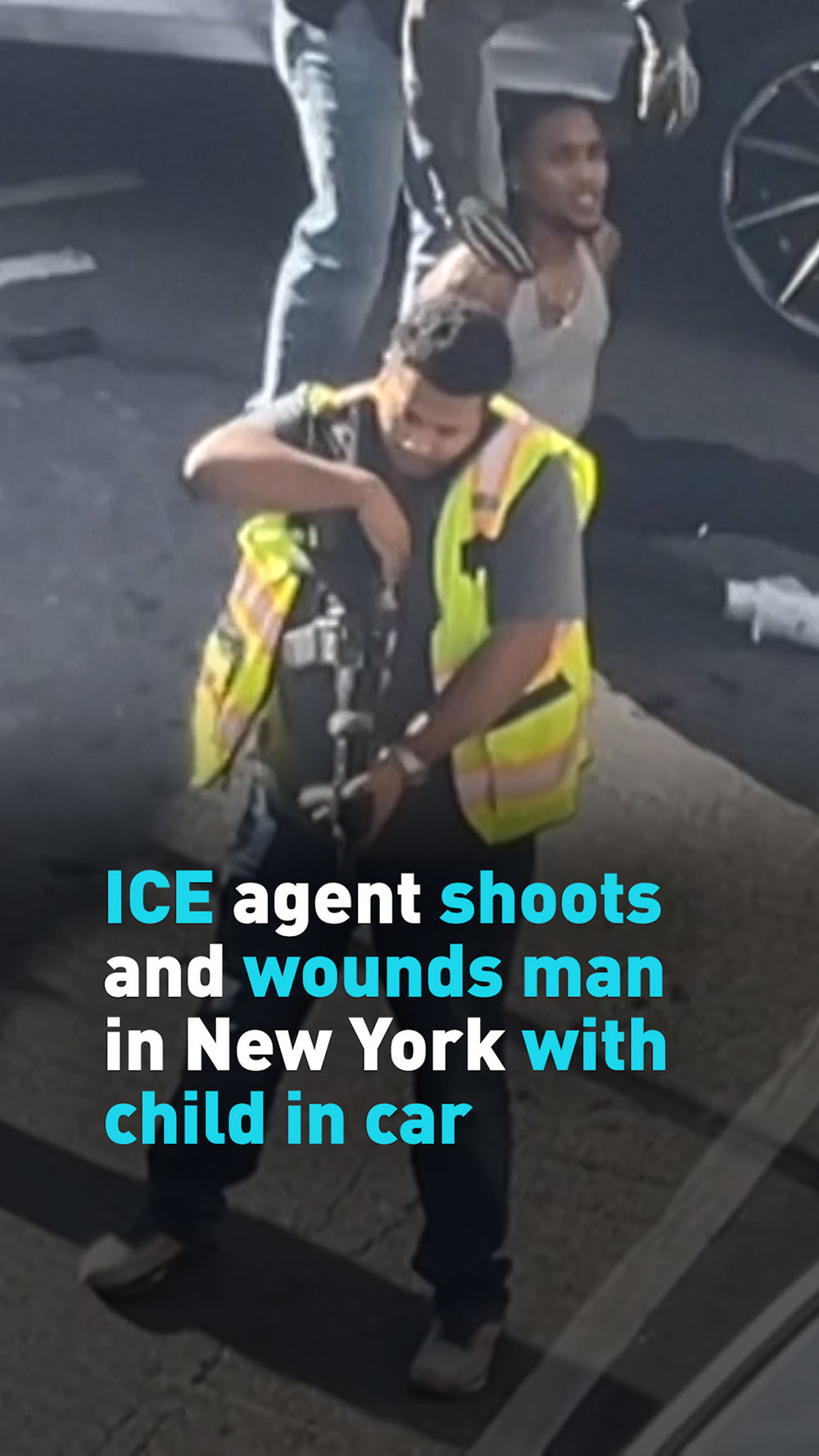 ICE agent shoots and wounds man in New York with child in car