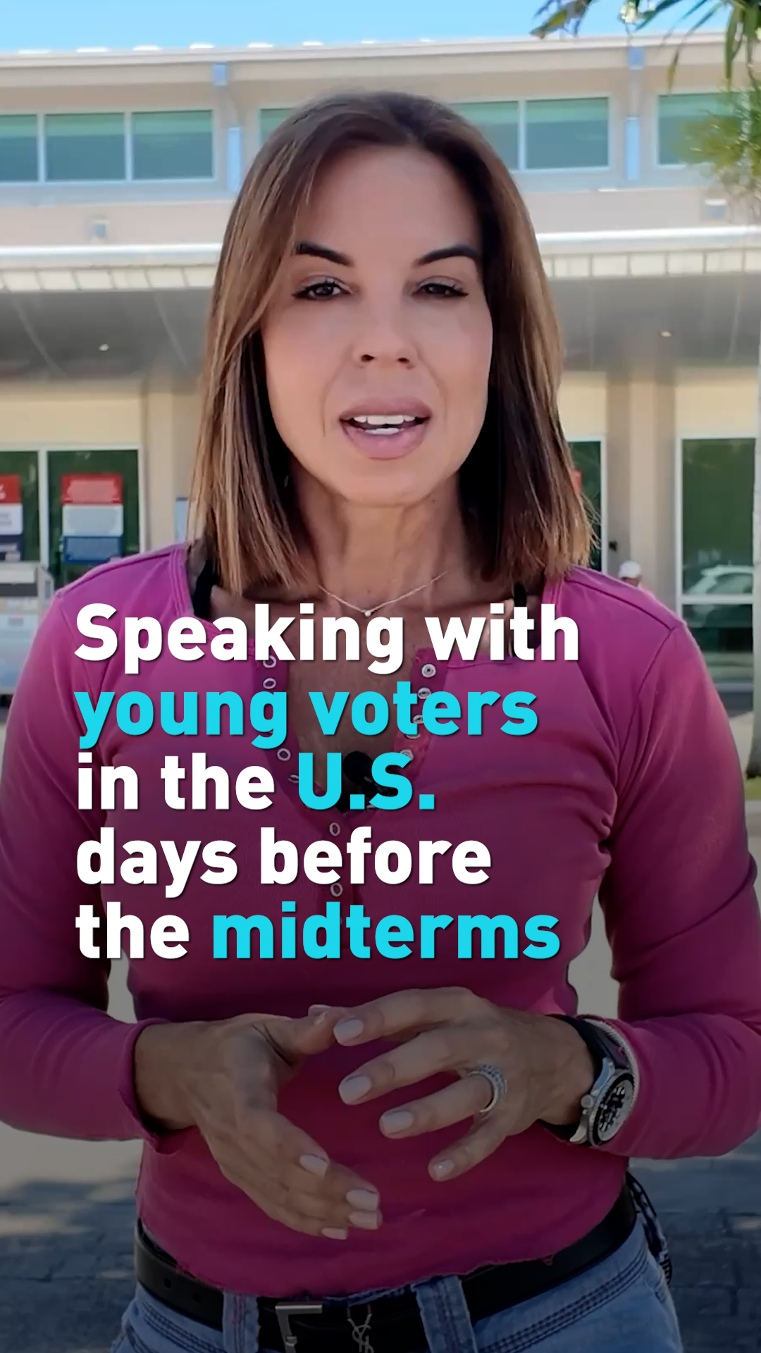 Speaking with young voters days before U.S. midterms